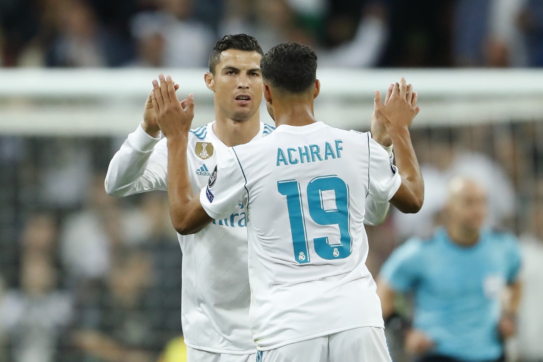 Achraf Hakimi e Cristiano Ronaldo