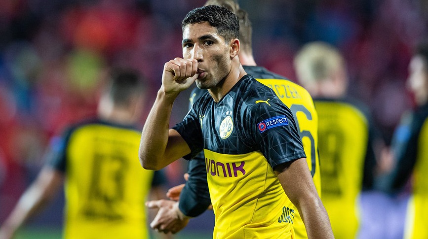 Achraf Hakimi na Liga dos Campeões